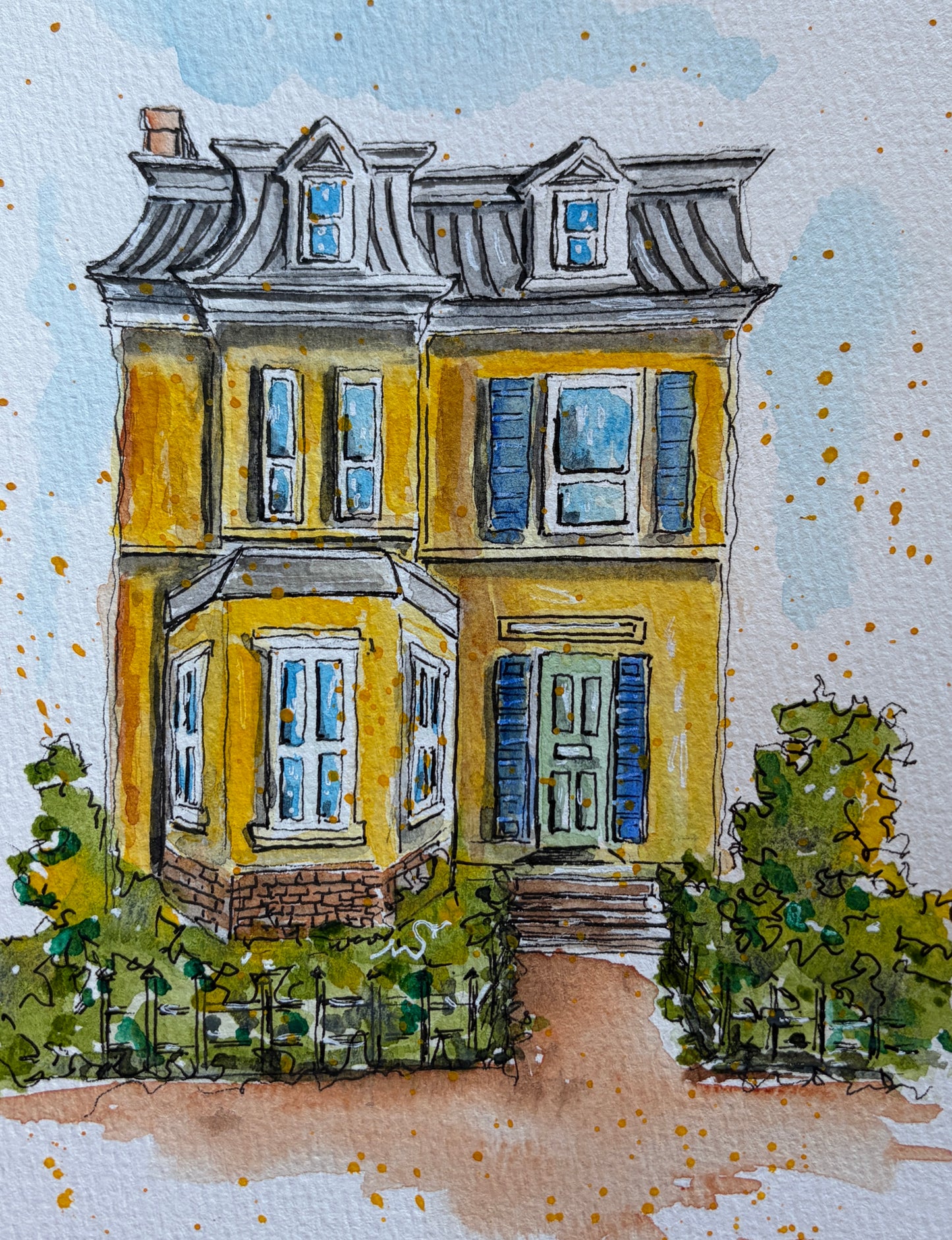 A Yellow Imperfect Funky Home