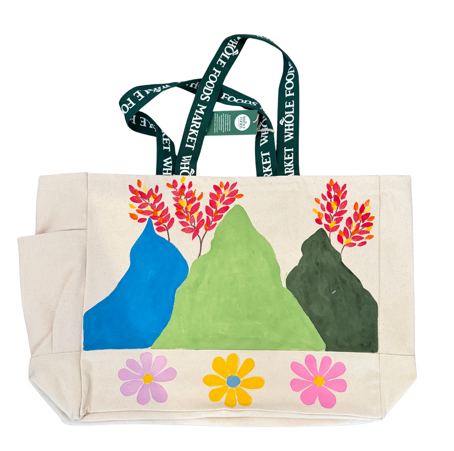 Mountain Bloom Canvas Tote